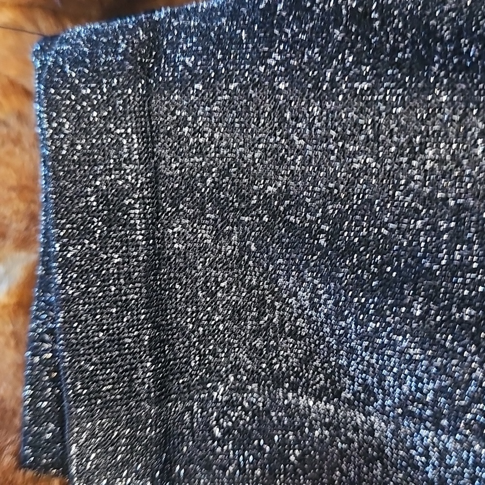 PINK Black Sparkly Leggings Size M - Picture 3 of 7